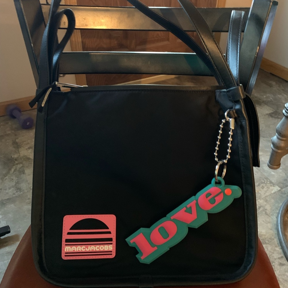 Mar Jacobs black nylon bag